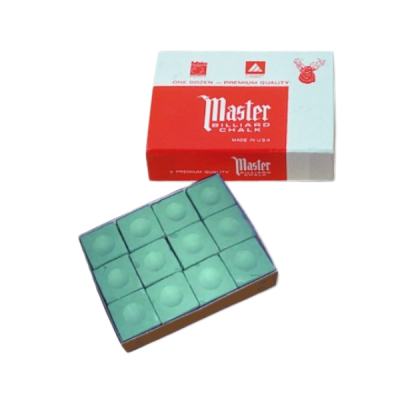 Billard Kreide Master Grün 12er Pack